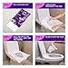 Disposable Toilet Seat Covers - 70 XL Portable and Flushable Toilet Seat Cover for Kids, Toddlers and Adults Use for Travel, Potty Training, Airplane, Public Bathroom, Road Trips and More. (70 Pack)