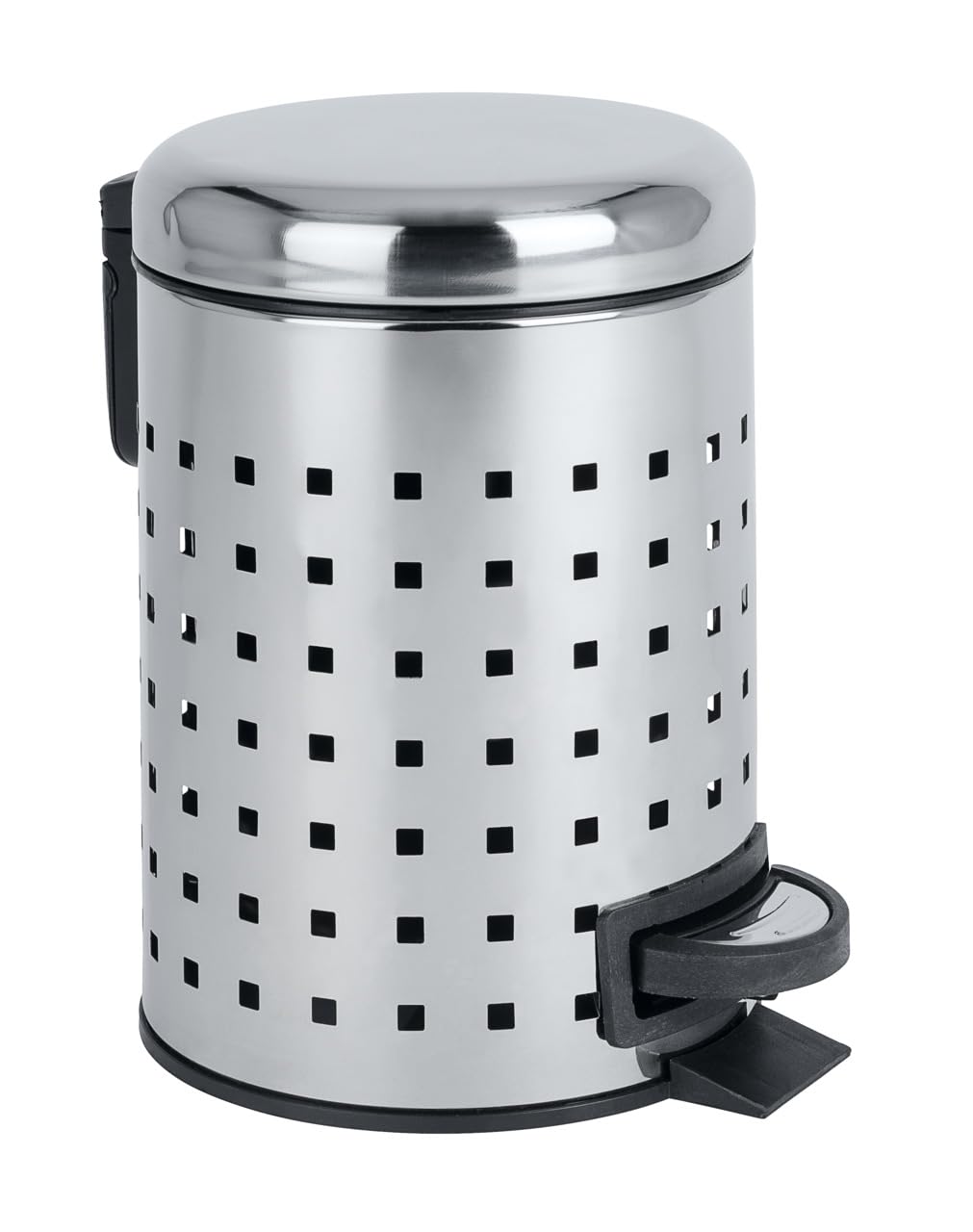 Wenko Pedal Bin "Leman" Perforated 3L in Silver