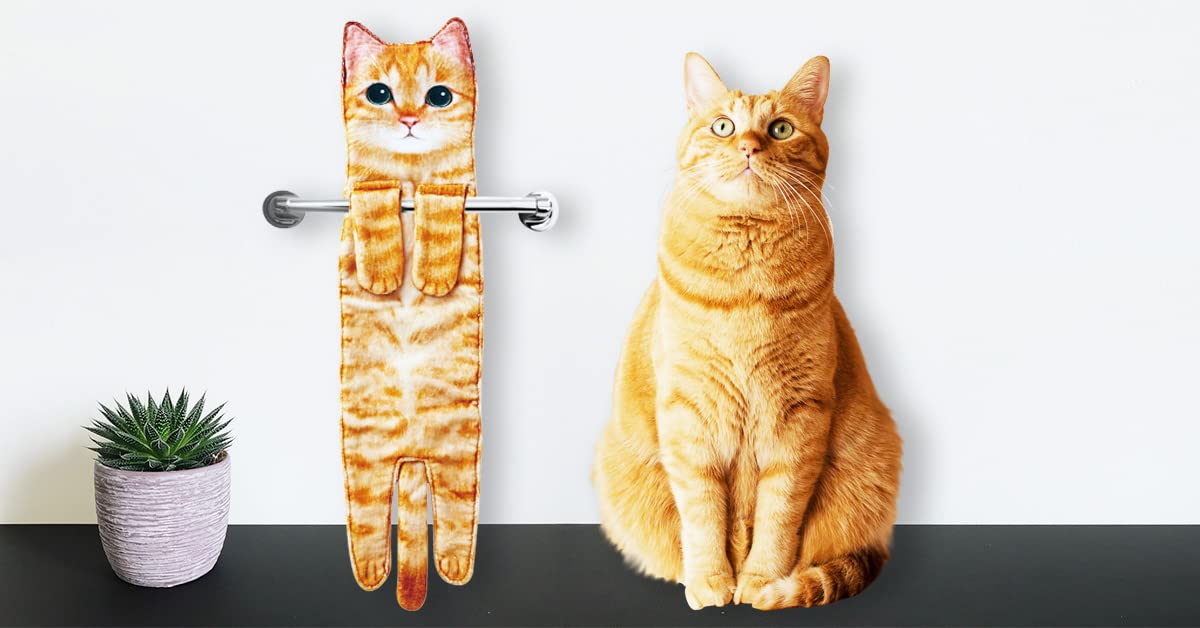 Cat Hand Towels