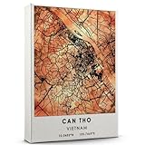 Can Tho Map Poster, Can Tho Map Art Poster, Map
