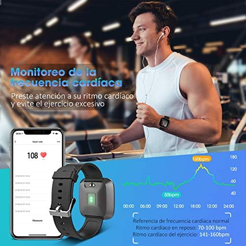 Seneo Reloj Inteligente Hombre, Reloj de Seguimiento de Actividad ...