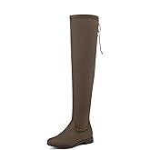 DREAM PAIRS Women's Over The Knee High Low Block Heel Riding Boots Uplace Lei