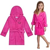 Personalized Kids Robes for Girls & Boys - Hooded Monogrammed Baby Bathrobe with Name - Custom Kids Bathrobe for 2-14 Years