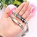 GAGAFEEL His Only Her One Couple Cuff Wrist Bracelet Stainless Steel Chain Anniversary Gift for Lover