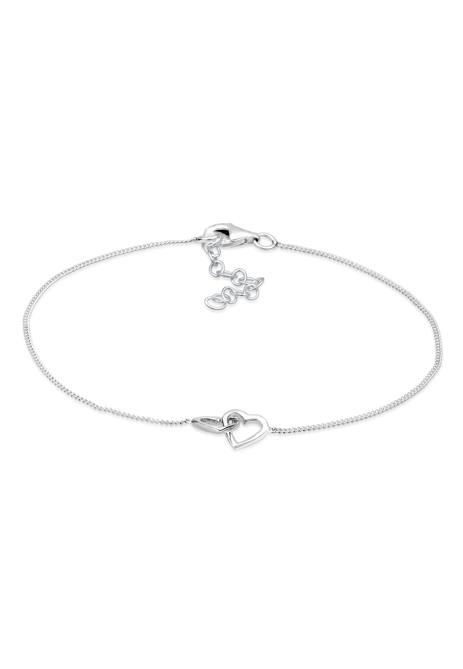 Elli Bracelet Women Heart Love Intertwined in 925 Sterling Silver