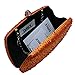 DMIX Womens Crystal Box Clutch Evening Bags Orange