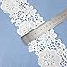 Ivory White Cotton Lace Trim Rolls Assorted Patterns Lace Ribbon Cream Vintage for Sewing DIY Making and Bridal Wedding Decorations 8 Yards TR2 Bundle (Wide Trim x4))