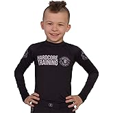 Hardcore Training Kids Rash Guard Compression Base Layer Tights No Gi BJJ Fitness Workout Running