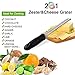 Joyoldelf Multipurpose Cheese Grater & Lemon Zester - Stainless Steel Kitchen Tool with Free Cleaning Brush-Easy To Grate Or Zest Lemon, Orange, Citrus, Cheese, Nuts