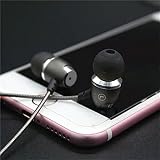 Earbuds with Microphones Headphones,in-Ear Metal Earbuds,Bass Stereo Ear Buds Wired Earphones,Noise Isolating Headset for Apple iPhone,iPad, Samsung, PC (Grey-Silver)