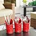 Kitchen Flatware Caddy - 3 Ceramic Utensil Holders (4