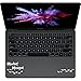 HP Mischief Managed Trackpad Keyboard for MacBook Laptop Decal Vinyl Sticker (2.85 inch, White)
