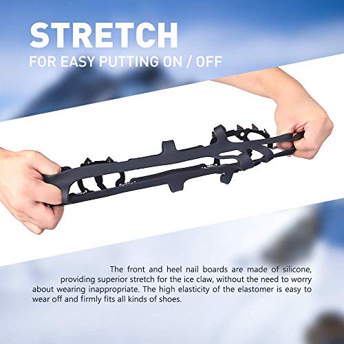 image for LIKE company Extensible Ice Cleats Walk Traction Cleats Snow Grips Ice