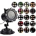 LAFALA Christmas Lights Projector-2018 Light Projector Perfect for Christmas Day Decoration outdoor 16PCS Pattern slide laser LED Flood projector Landscape lamp Bulb Remote Control Waterproof