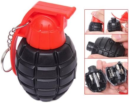 Bluesea77 6 in 1 Grenade Shape Portable Hardware Tools Screwdriver Sets Black + Red