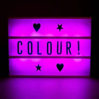 Caja de luz de cine con cambio de color con mando a distancia