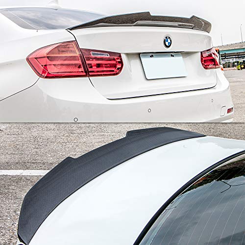 AeroBon Real Carbon Fiber Rear Trunk Spoiler Compatible with 13-18 3er F30 Sedan/ F80 M3 (H Type) - Thumbnail 5