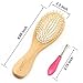 Aisilk 8.7inch Wooden Bamboo Hair Vent Brush Keratin Care and Beauty SPA Massager Massage Comb - Made from Natural Cherry Wood
