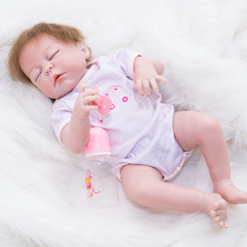 Prezzo NACHEN Rinato Bambola Simulazione Bambino 55cm Realistico Neonato Occhi Chiusi Ragazza Bambino Bambole Regalo Offerte