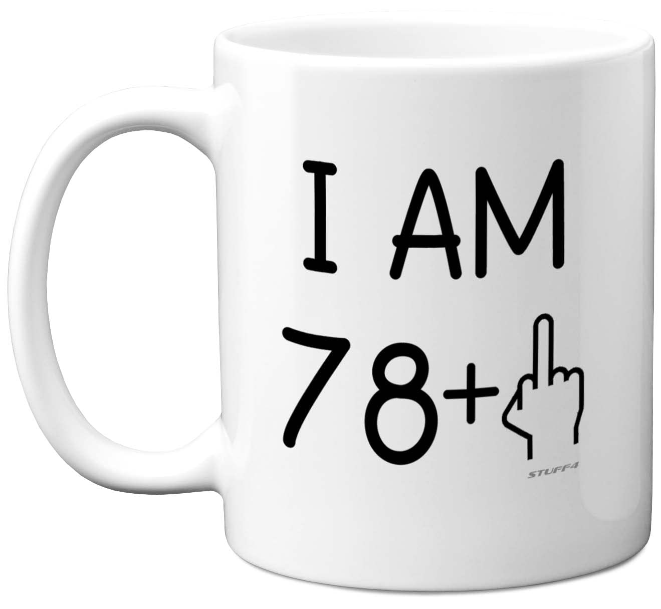 79th Birthday Gifts for Women Men, Rude Novelty Mug Middle Finger, Gag Joke Gifts, Perfect Funny Mugs for Birthday Present, 11oz Premium Ceramic Coffee Mug