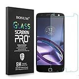 [2-Pack] Moto Z Force Droid Screen Protector,BIUZKO 9H Hardness Crystal Clear Bubble Free Tempered Glass Full Coverage Anti-Bubble Film with Lifetime Replacement Warranty