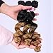 Synthetic Hair Bundles Loose Wave 16 18 20 Inches 3 Pcs/Pack Mixed Length Ombre Color T1/27 Heat Resistant Hair Weave Extensions