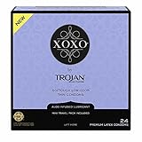 Trojan XOXO Thin Softouch Lubricated Latex Condoms, 2 Boxes (24 Condoms)