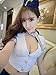 Yinglite Women Uniform Sexy Lingerie Stewardess air hostess flight attendant Policewomen Sheriff Officer Anita Bribe nurse Doctor Teacher Schoolgirl secretary maid Kimono Cheongsam Roles Cosplay Masquerade Lace Costume 2028 (Medium)