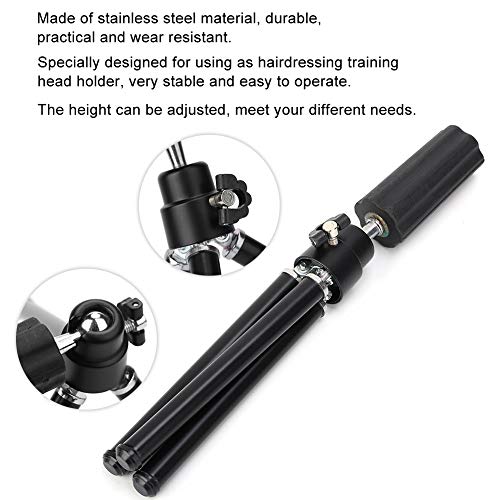 Antilog Mannequin Head Tripod, Portable Adjustable Wig Head Tripod Stand Holder Salon Model Hairdressing Training Head Holder for Hairdressing Makeup Beauty