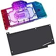 YXHGeeek GPU Waterblock - for Asus ProArt GeForce RTX 4070 Ti OC, PC GPU Water Liquid Cooling Block Cooler with Backplate (5V ARGB RBW Aura Effect LED Lights GPU Block)
