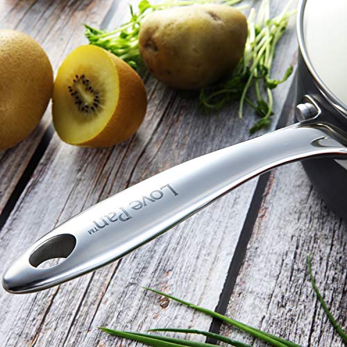 Cook Code Ceramic Nonstick Pots and Pans Set Scratch Resistant Hard