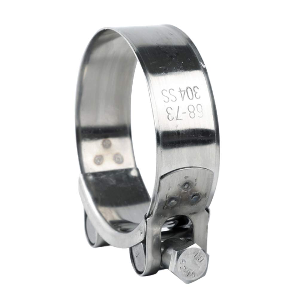 Liujiami 1-5pc 304 Stainless Pipe & T-Bolt Clamp - Heavy Duty Hose Clips for Plumbing & Automotive