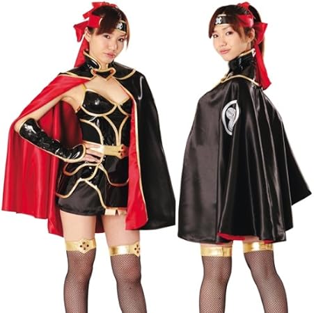Amazon コスチューム 戦国時代 せんごく 女武将 ファッション 女武士 衣装セット Mサイズ コスプレ 衣装 メイド アニメ 女装 グッツ 用品 ドラッグストア