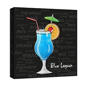 Canvas Wall Art for Living Room,Bedroom Home Artwork Paintings Cocktail Ready to Hang - 12x12 inches