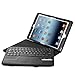iPad Air/iPad Air 2 Keyboard + Leather Cover, Poweradd Bluetooth iPad Keyboard Cover w/Removable Wireless Keyboard, Built-in Multi-Angle Stand for Apple iPad Air 1/2, iPad 5/6 (Black)