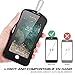 Snowfox iPhone 7/8 Plus Waterproof Case, Underwater Full Sealed Cover Snowproof Shockproof Dirtproof IP68 Certified Waterproof Case for iPhone 7/8 Plus 5.5 inch