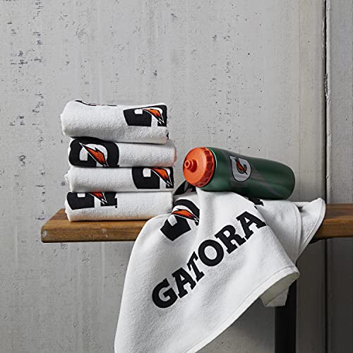 Gatorade Sideline Towel, White, 21" x 39", 100 Cotton, Machine