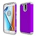 Moto G4 Case, Moto G4 Plus Case - OEAGO [Shockproof] [Impact Protection] Hybrid Dual Layer Defender Protective Case Cover for Motorola Moto G4 / G4 Plus (Moto G Plus, 4th Gen) - Violet
