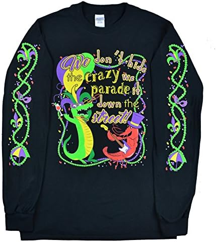 We Don't Hide The Crazy Black Mardi Gras T-Shirt - Tees2urdoor