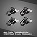 Walmeck 4pcs Trailer Towing Buckle Tow Shackle Hook for 1/10 RC Rock Crawler Axial SCX10 TAMIYA CC01 RC4WD D90 D110 Car Truck