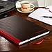 Black n' Red Hardcover Executive Notebook, 11.75 x 8.25 Inches, Black, 96 sheets/192 pages, 3 Pack
