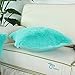CaliTime Super Soft Throw Pillow Case Cover Plush Faux Fur 18 X 18 Inches Turquoise
