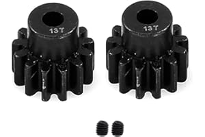 ADORLY 2pcs 3943X Hardened Steel 13-Tooth Pinion Gear (32 Pitch) for Traxxas Slash Rrustler Stampede Raptor 4x4 VXL TRX-4 TRX-6 Hop Ups Upgrade Parts