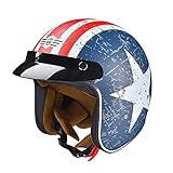 AHR RUN-O5 3/4 Open Face Motorcycle Helmet with