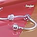 SOUFEEL S925 Sterling Silver Bracelets Basic Charm Bracelet Jewelry Chain Clasp Bracelets Exclusive Simple Bracelets for Women Men Girls Boys Baby on Birthday Valentine's Day Memorial Gift