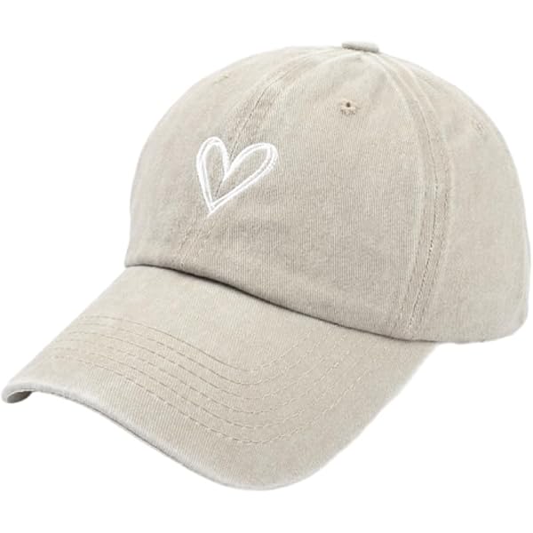 Vintage Black/ White Hearts Glow In The Dark Women’s Cap Hat Adjustable NWT Vintage Washed Baseball Cap Women - Adjustable Distressed  main image 3