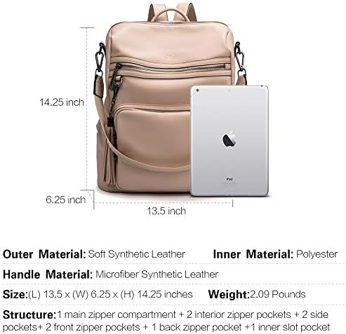 CLUCI Backpack Purse for Women Fashion Leather Designer Travel Large Ladies Shoulder Bags with Tassel 3 CLUCI Backpack Purse for Women Fashion Leather Designer Travel Large Ladies Shoulder Bags with Tassel
