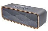 Yoyamo Portable Bluetooth Speakers Wireless Speaker with Super Bass Stereo sound for Smart Phones, Tablet, PC(Grey)