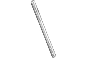 METALLIXITY Double End Threaded Stud Screw(M8 x 120mm) 3Pcs, Equal Thread Length Rods & Studs 304 Stainless Steel - for House