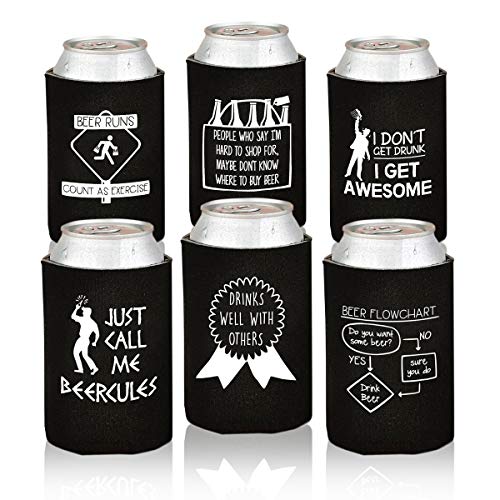 Christmas Funny Beer Can Coolers 12 Pack Party Favor Drink Coolies for